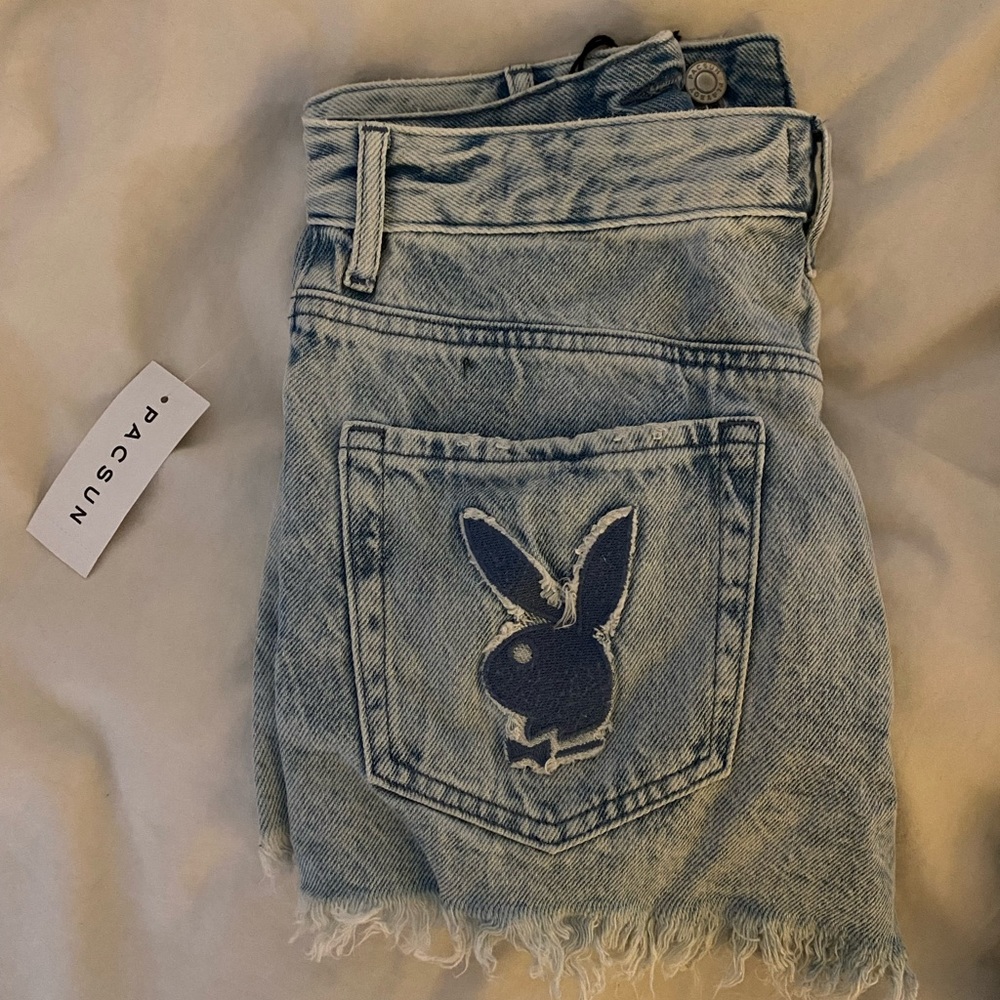 Playboy X Pacsun denim shorts